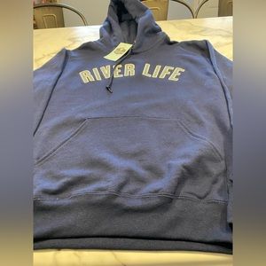 Newwood tags River life artisan sweatshirt